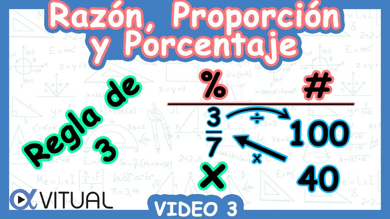 % Razón, Proporción y Porcentaje | Video 3 | ACT Preálgebra