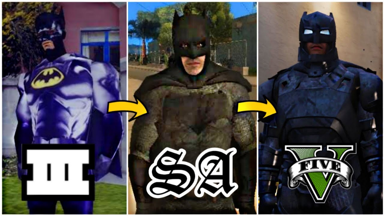 Evolution of Batman[Mods] in Grand Theft Auto Games | 2001-2020 |