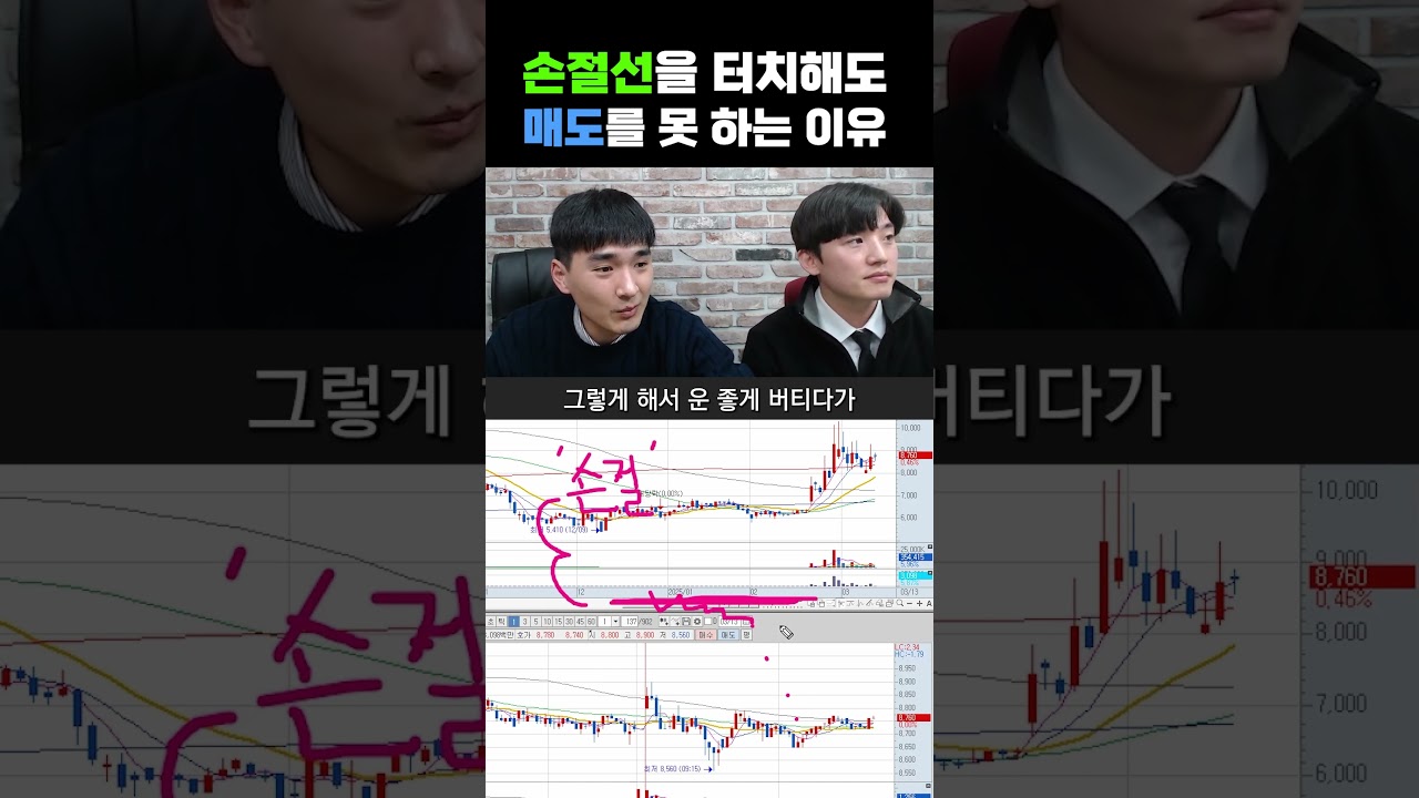 손절선을 터치해도 매도를 못 하는 이유