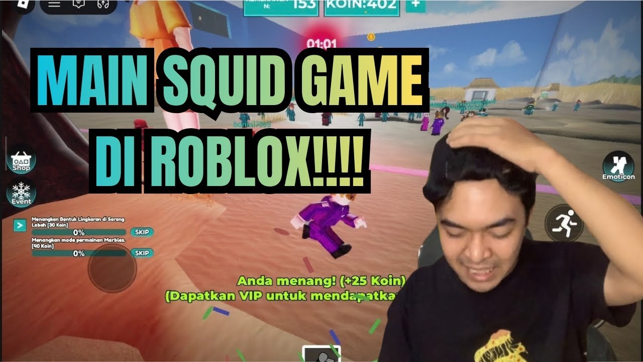 MENUNGGU SAHUR SAMBIL MAIN SQUID GAME DI ROBLOX...