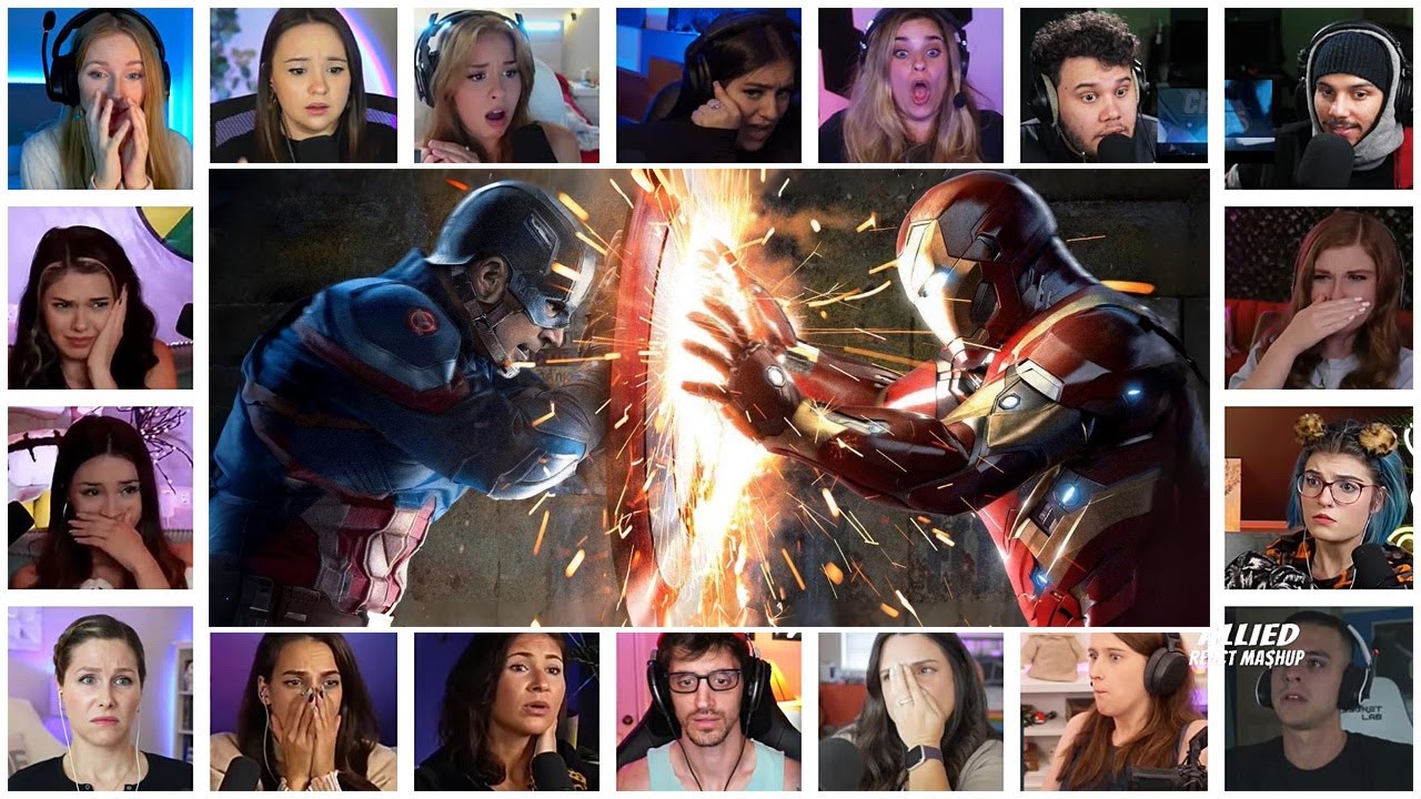 Iron Man vs Captain America Reaction Mashup | Captain America: Civil War (2016)