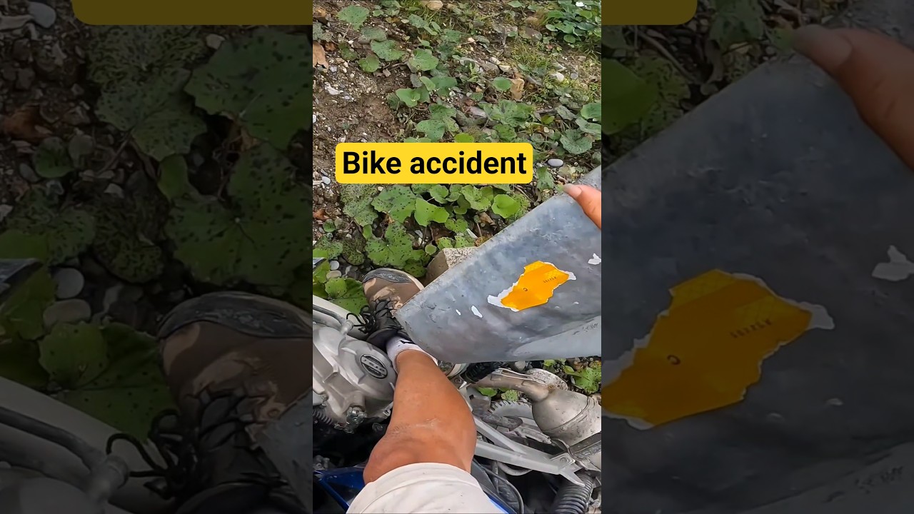 Bike accident // Mustang road.#bikecrash #crash #accident
