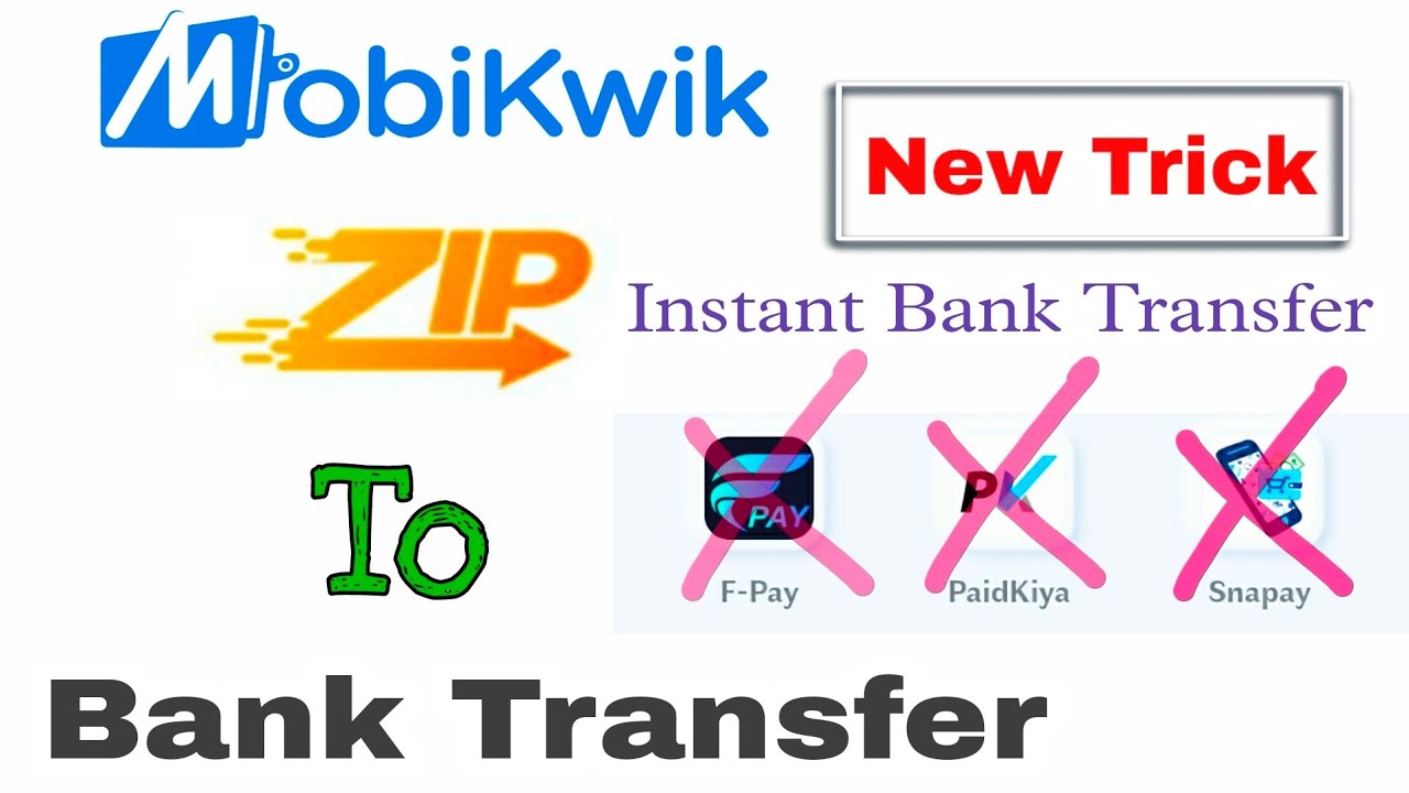 Mobikwik Zip Balance Transfer To Bank || New Working Trick