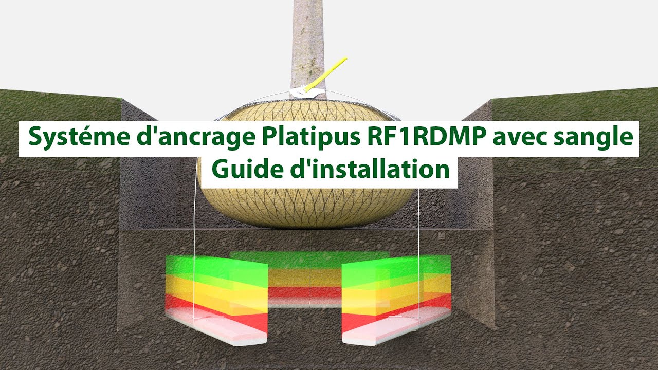 Systéme d'ancrage de motte Platipus Guide d'installation : RF1RDMP / RF2RDMP