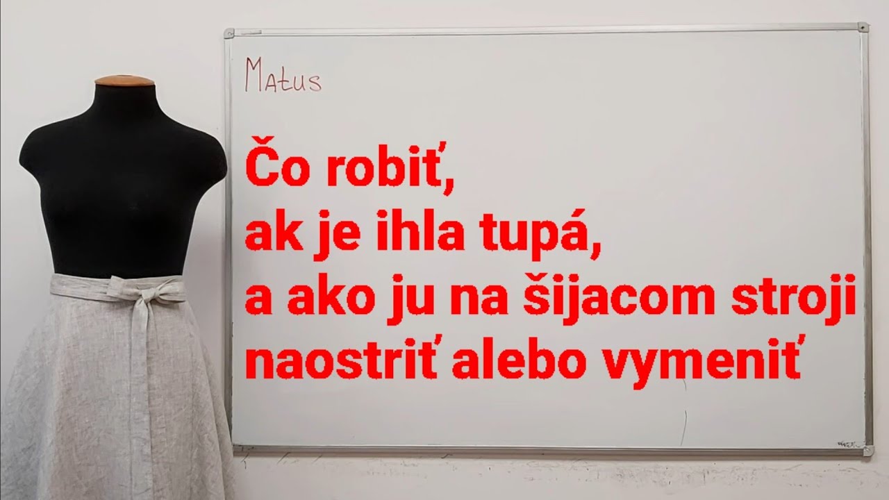 Čo robiť, ak je ihla tupá, a ako ju na šijacom stroji naostriť alebo vymeniť.