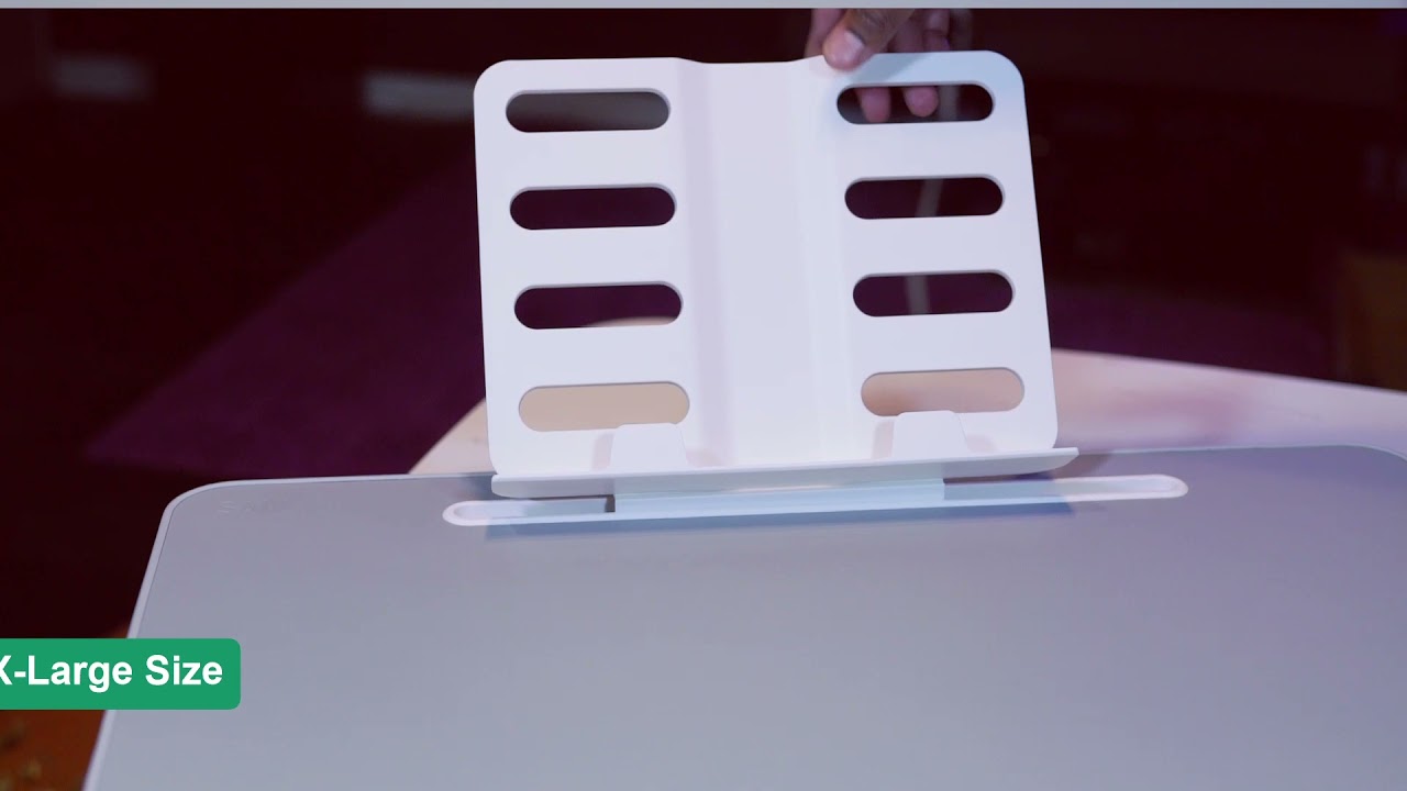 Let's Compare:  Large and extra-large sizes for SAIJI Laptop Stand.