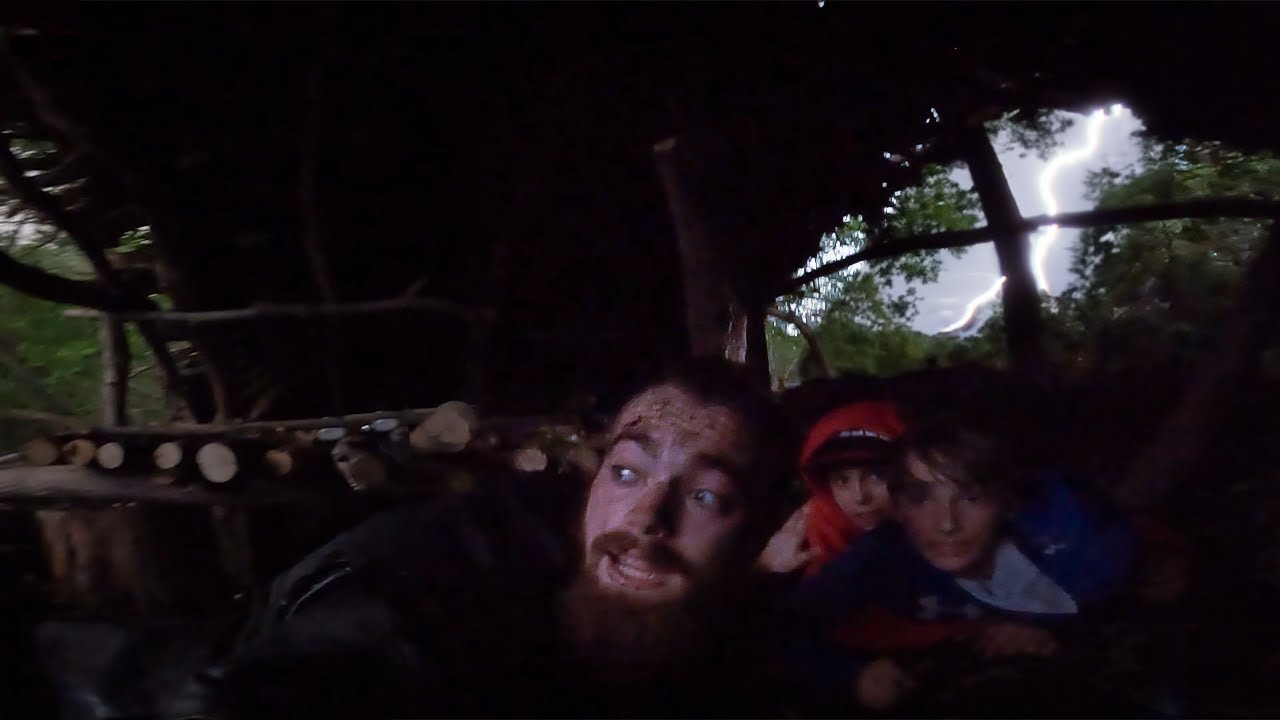 We Survived the DEADLIEST STORM in a Bushcraft Shelter