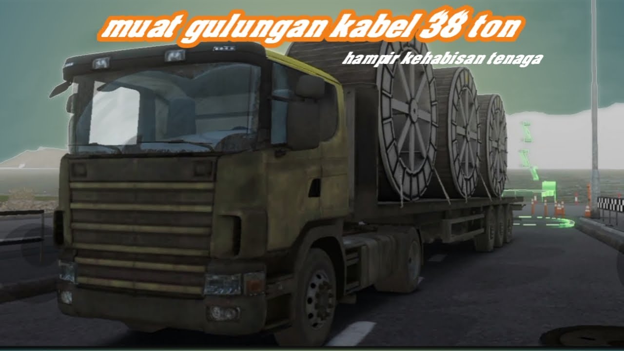 Muat gulungan kabel 38 ton‼️