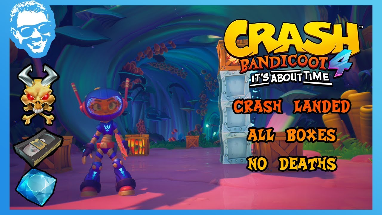 Crash Landed - Full Walkthrough - No Deaths - All Gems - Crash Bandicoot 4 It's About Time [4k]