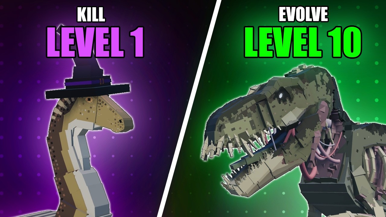 I EVOLVED INTO A HALLOWEEN MONSTER! 🎃 (Every Kill = Scarier) | Jurassic Blocky