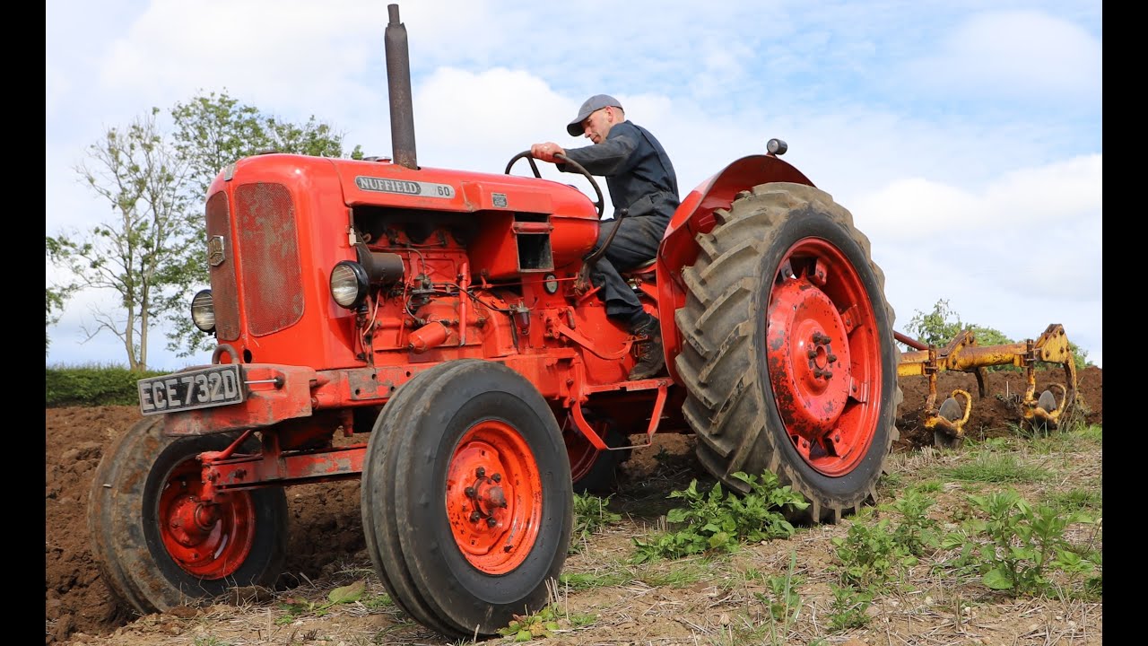 Nuffield ploughing day with the Morrow collection of tractors