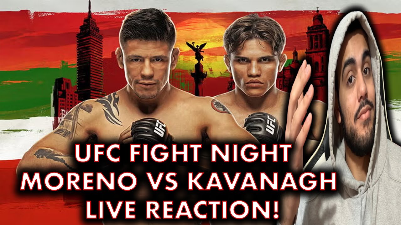 UFC FIght Night Moreno vs Kavanagh Live Reaction! #ufc #ufcfightnight #mma