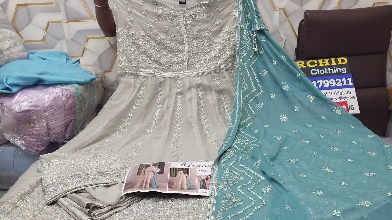NOOR's AFSANA Luxury Long Gown | Eid Special Pakistani Party Long Gown | Pakistani Gown Design 2026🔥
