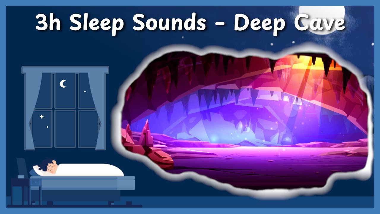 3 Hours in a Quiet Cave | Deep Sleep Ambience with Echoing Silence
