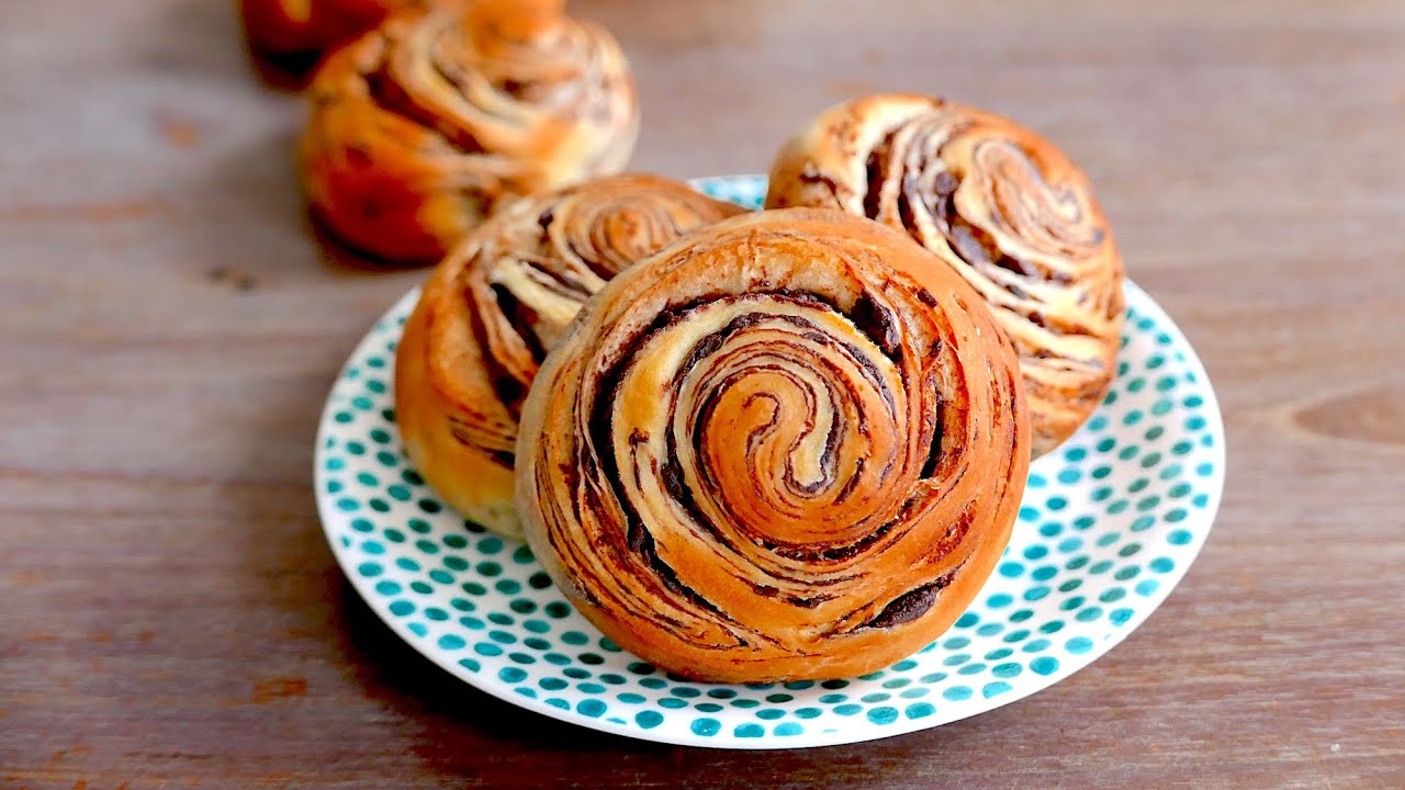 Marble Chocolate Danish Bread | Japanese Bread | Panasonic Bread Maker | wa's Kitchen
