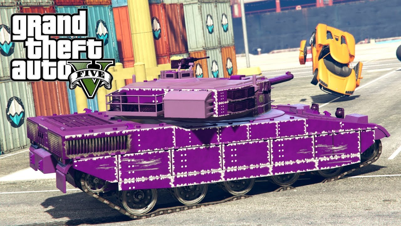 FIOLETOWY CZOŁG JEST NAJLEPSZY! GTA 5 Online Hogaty i EKIPA "TRYB ADWERSARZA" 