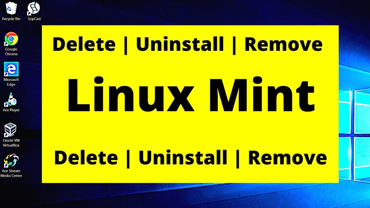 How to UNINSTALL DELETE REMOVE Linux Mint on windows 10 | Uninstall Linux Mint | Delete Linux Mint