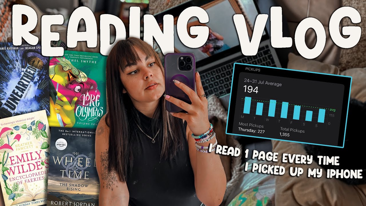 I Had To Read A Page Every Time I Picked Up My Phone 😅 Magical Readathon Week 1 Reading Vlog ✨ #230