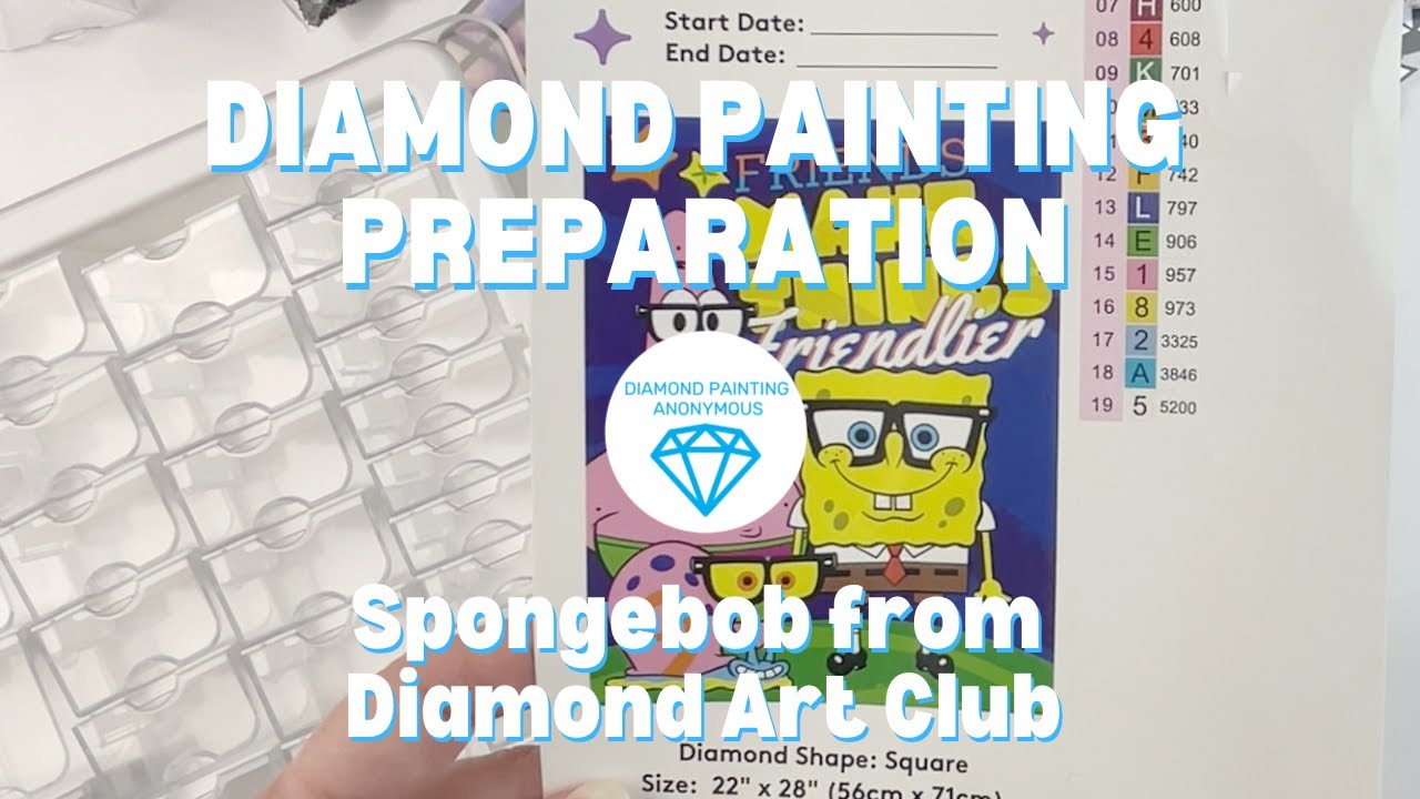 Diamond Painting Preparation | Friends Make Things Friendlier from Diamond Art Club!!