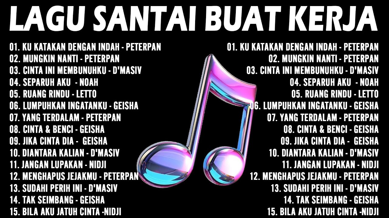 LAGU SANTAI PENGHANTAR AKTIVITAS APAPUN💪TOP 10 LAGU MASA SMA PALING POPULER/LAGU POP HITS INDONESIA
