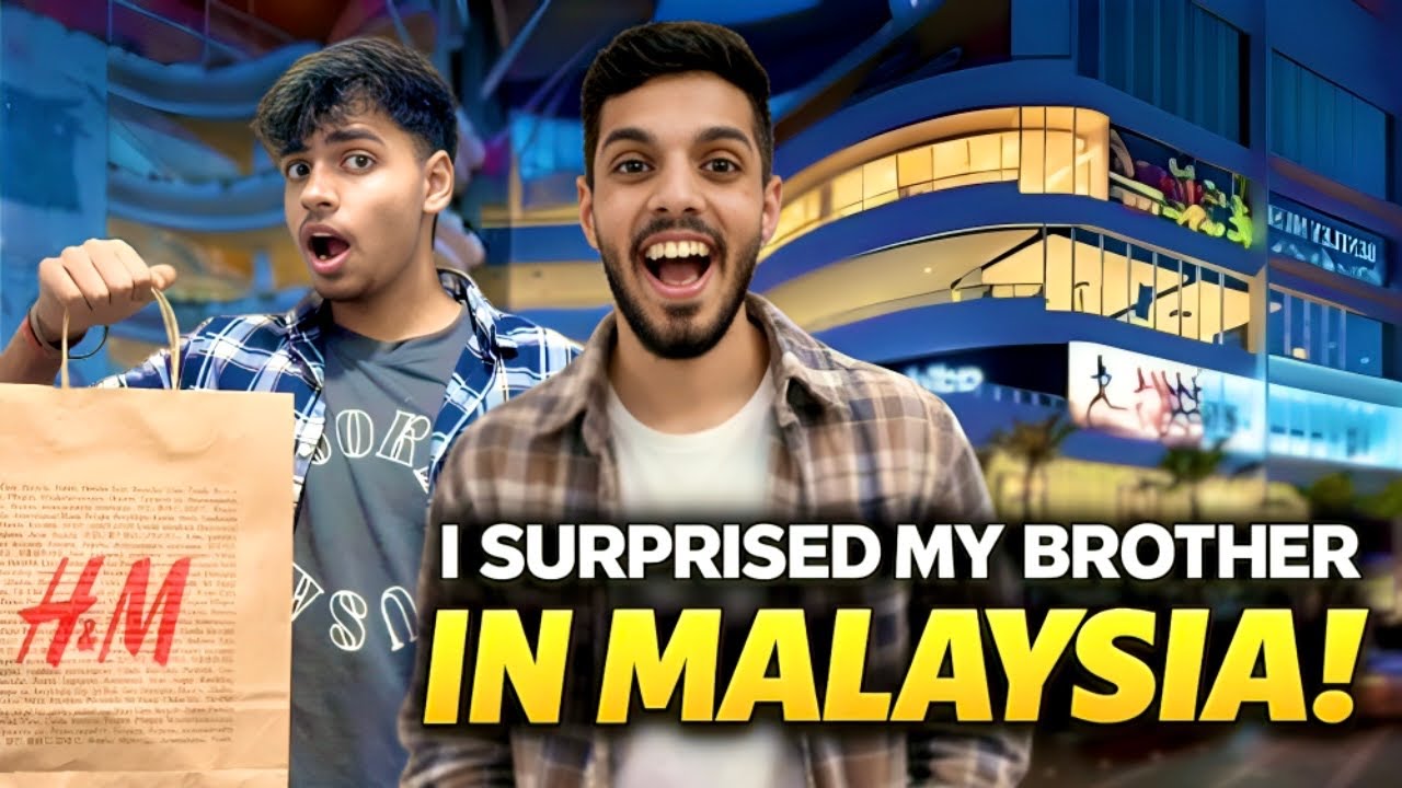 Surprising My Brother With Gift 🎁 In Malaysia 🇲🇾 | Malaysia Shopping 