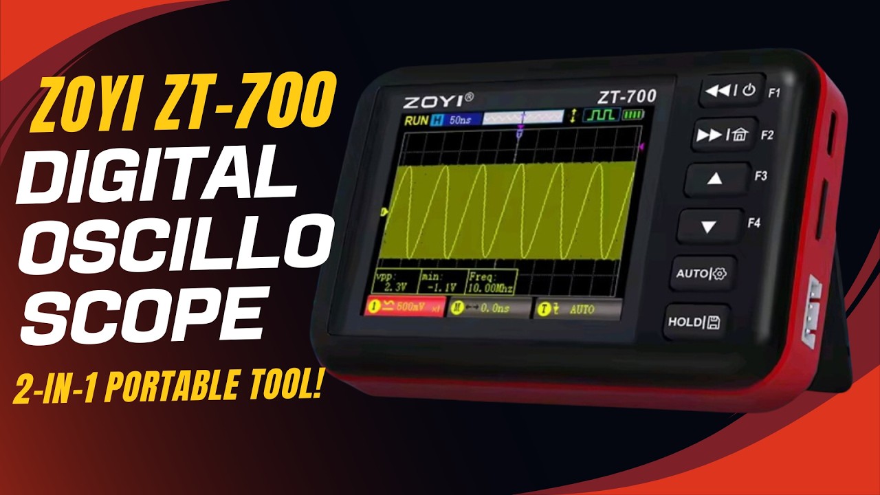 ZOYI ZT-700 Review | Handheld Oscilloscope & Signal Generator Tested!