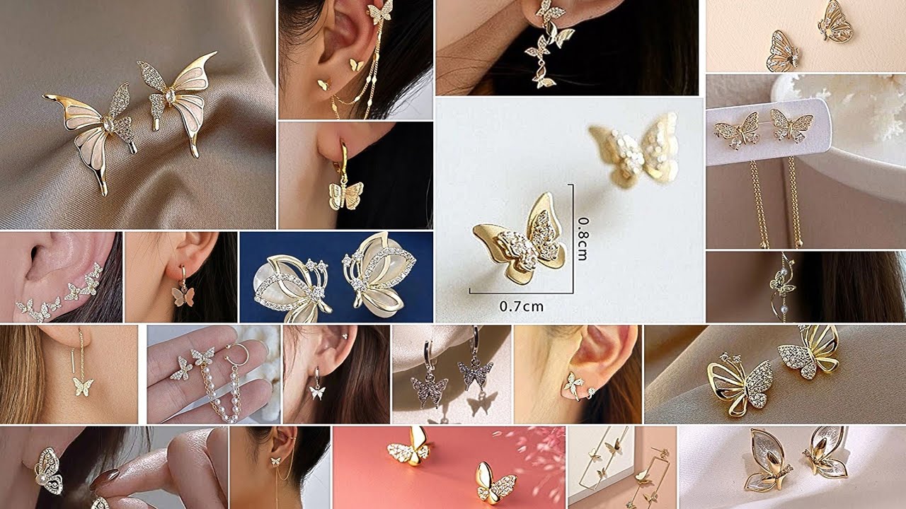 50+ Latest Aesthetic Butterfly Earrings For Girls 2026 |Simple and Classy Earings Design 