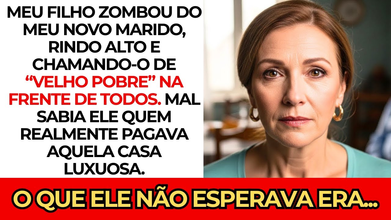 Meu filho zombou do meu novo marido 😏 — mal sabia que o “velho pobre” era bilionário 💰