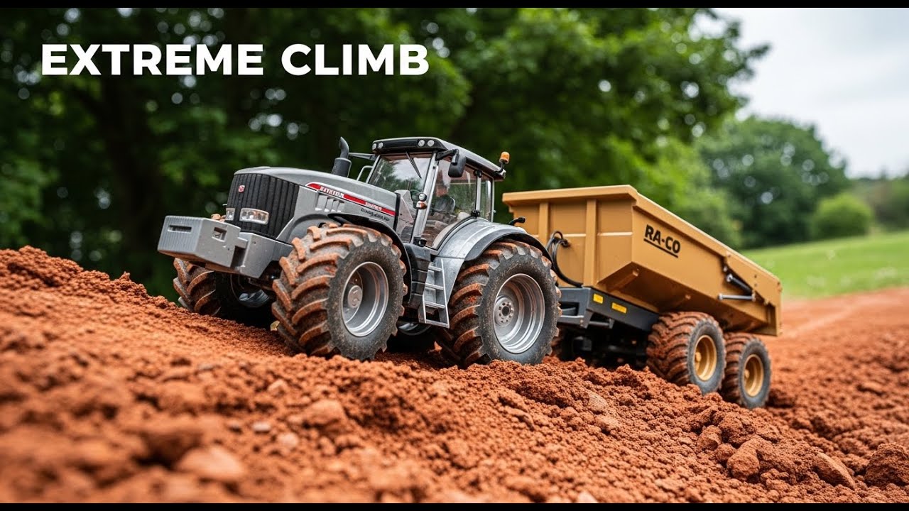 RC Грузовики в Деле! MAN Самосвал и Трактор в Грязи 🚛🚧