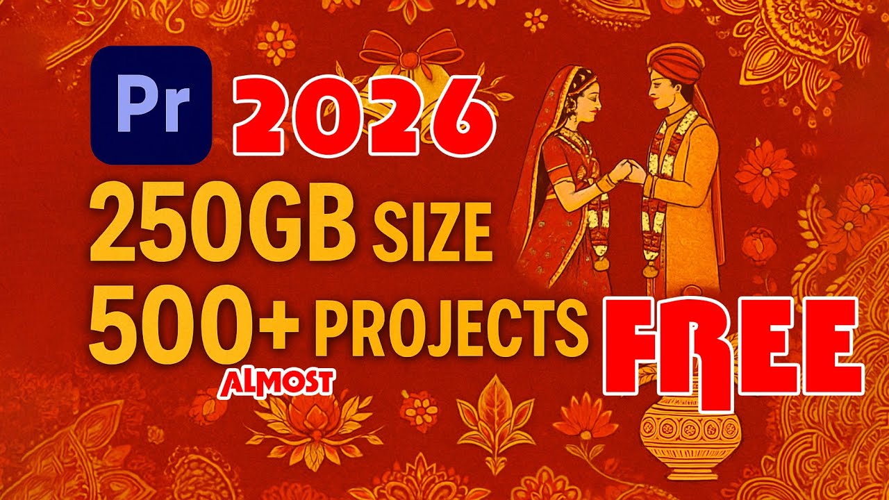 Premiere Pro Wedding Vidhi Project ALMOST Free download | Wedding Project 2025 | Cinematic project