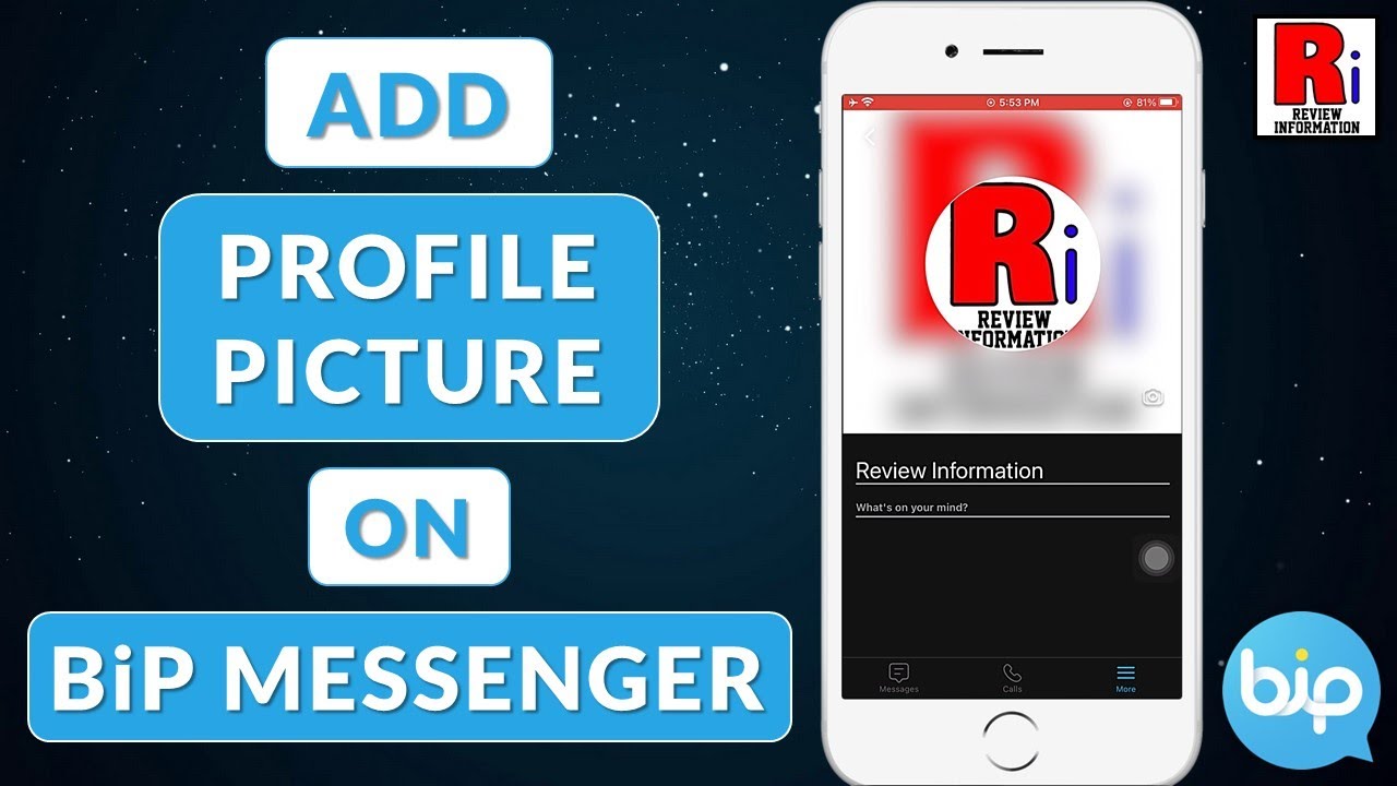 How to Add Profile Picture on Bip Messenger