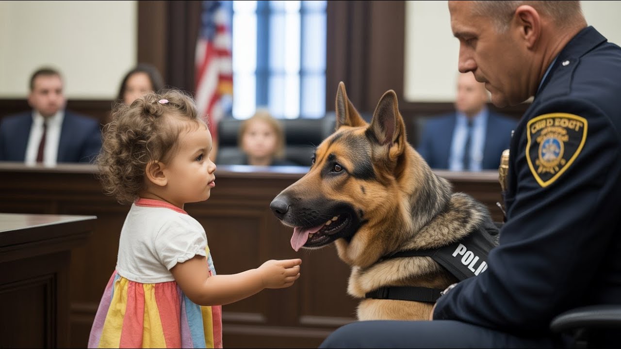 In Court, a 3-Year-Old Girl Spoke Two Words to a Police Dog—No One Expected What Followed
