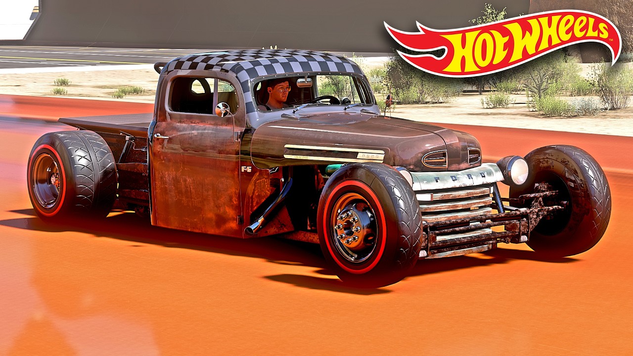 1200 HP Ford F-5 Custom Hot Rod VS Hot Wheels Forza Horizon 5 Logitech G29 gameplay 