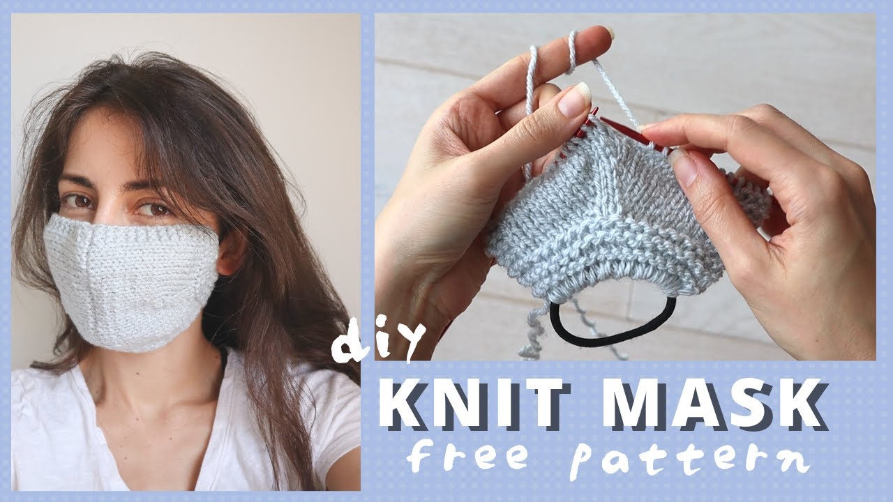 How to Knit a Face Mask - Free Pattern