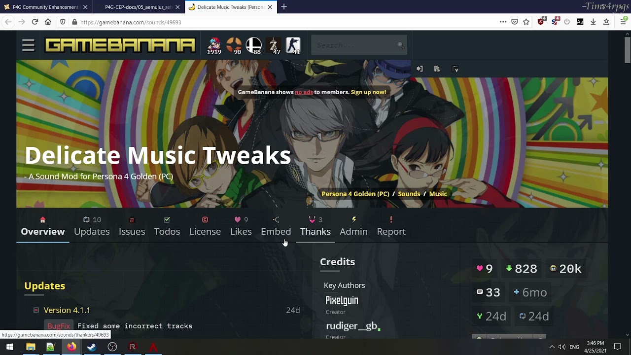 How to Mod Persona 4 Golden for PC ~pt2~ Finishing, and P4G Mod selections