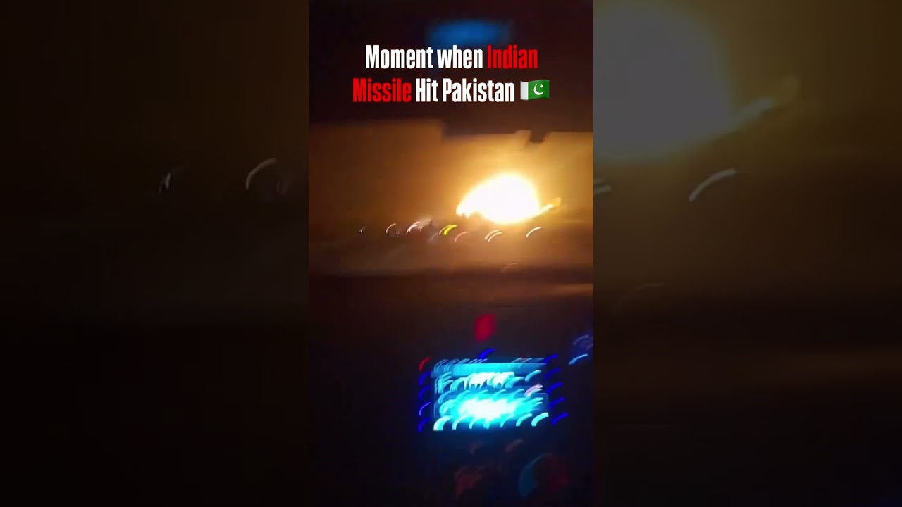 MOMENT WHEN INDIAN MISSILE HIT PAKISTAN #pehalgamattack #indianarmy #indiavspakistan