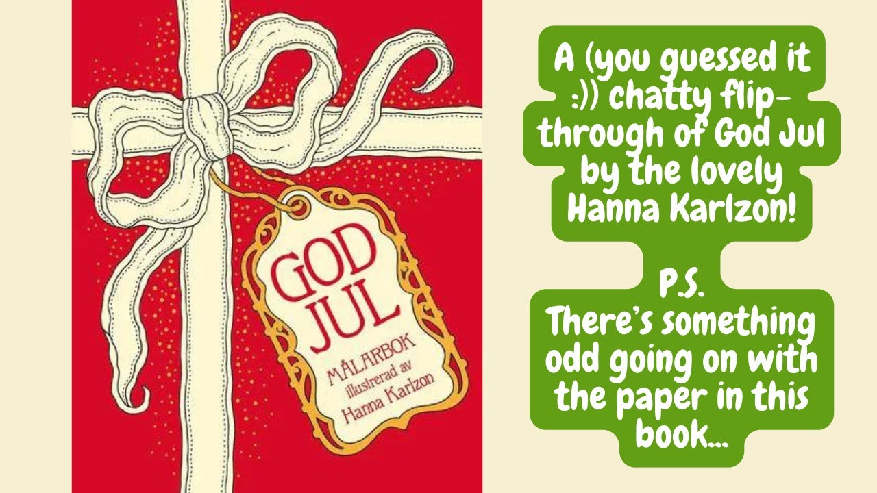 A chatty flip-through of God Jul by Hanna Karlzon  | Adult Colouring