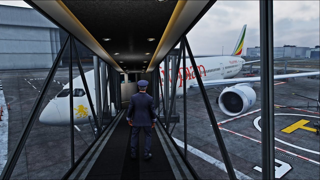 GTA V MODS: LET'S GET TO WORK AS CAPTAIN OF ET AIRLINES|4K|