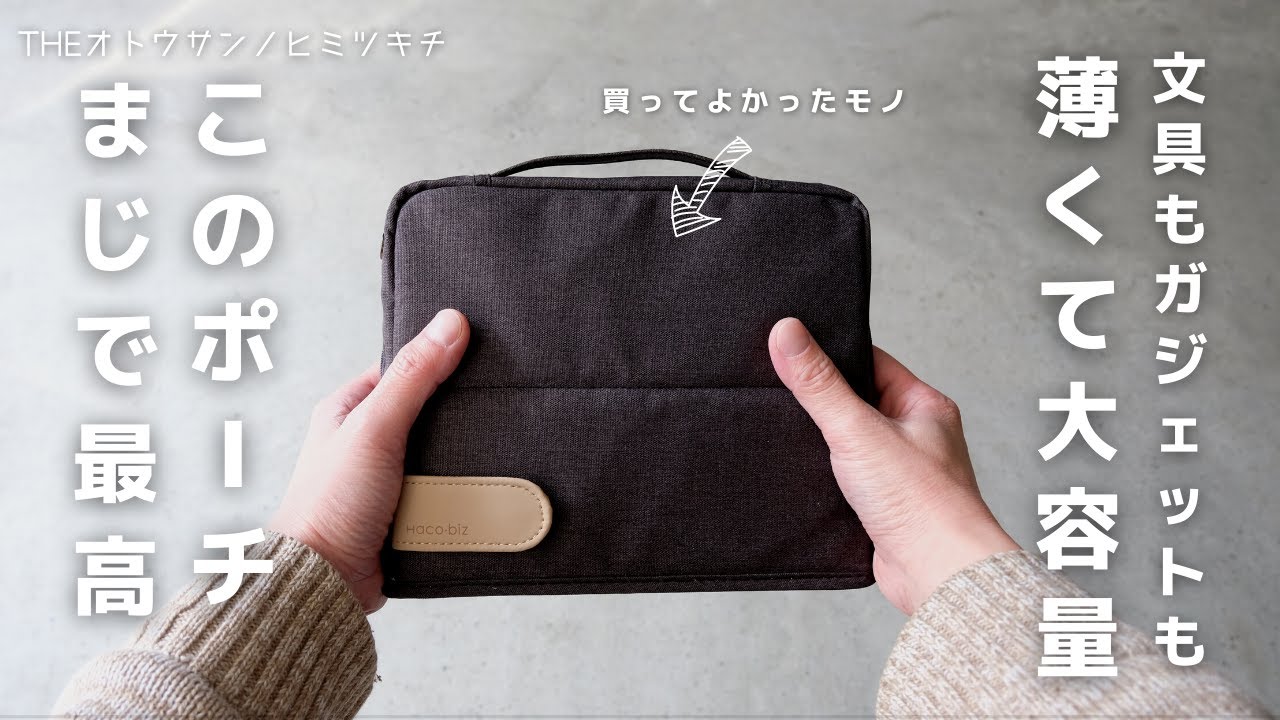 今月買って良かったモノ!まじで最高のガジェットポーチ見つけた【購入品】