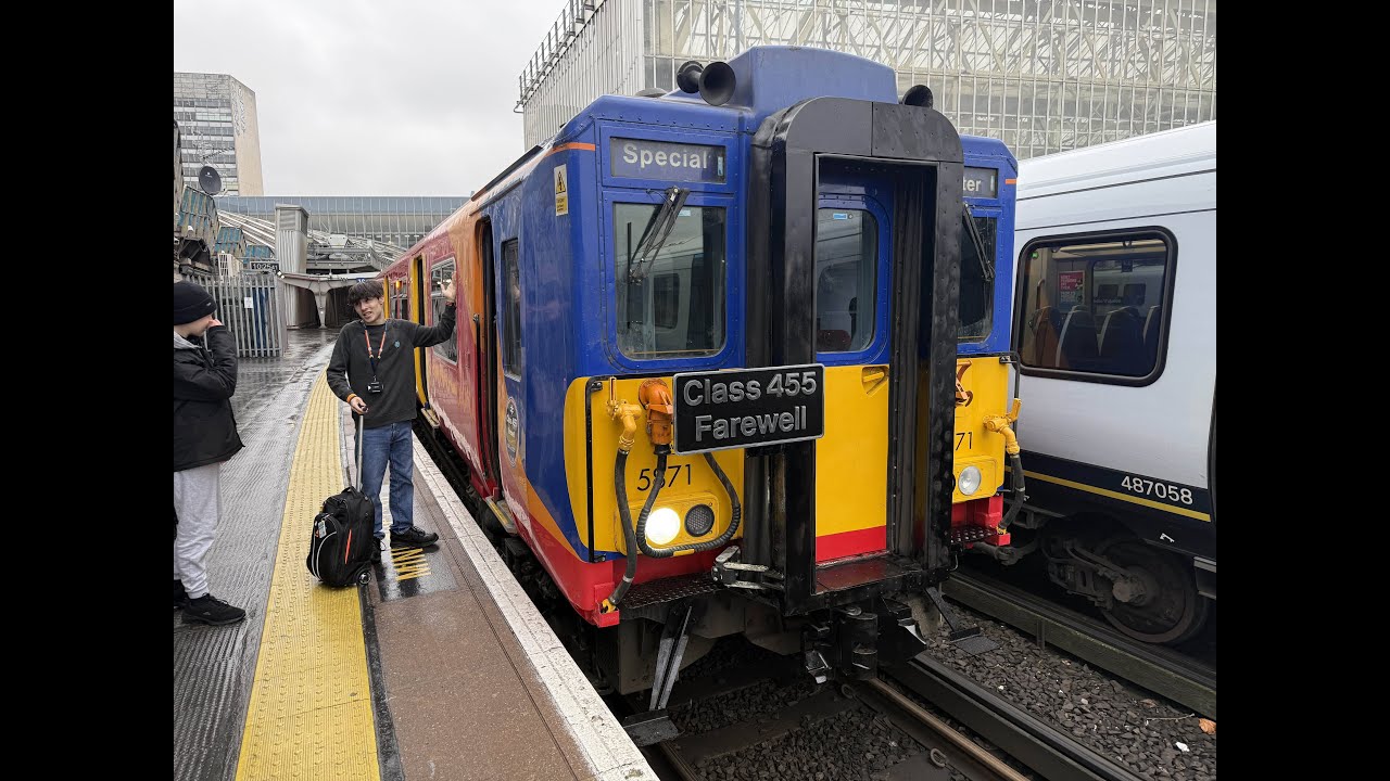 SWR Class 455 Farewell Tour | Epsom - Epsom Up Sidings - Epsom | Full Journey