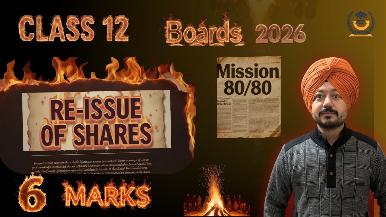 Forfeiture and Re-Issue Of Shares | Accounting For Share Capital | Class-12| Part-II