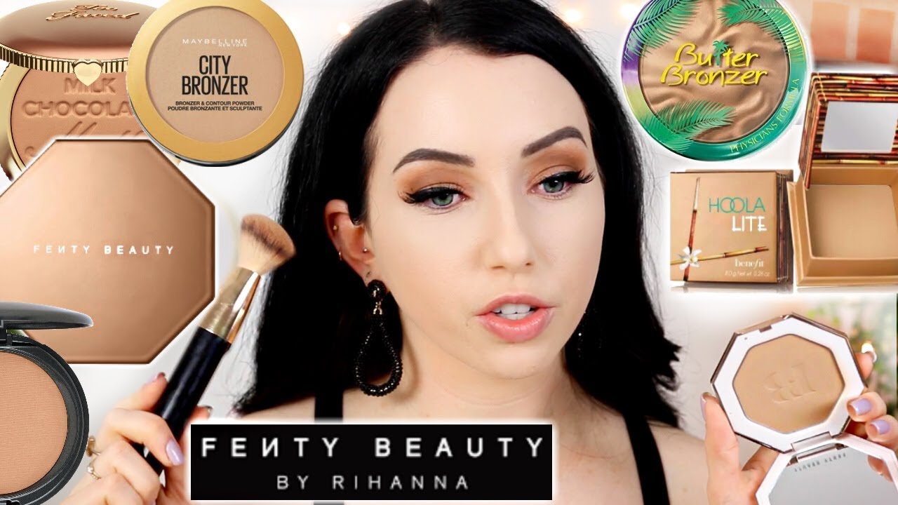 FENTY BEAUTY BRONZER Lightest Shade 😲 & BEST BRONZERS for Pale Skin | Shade Comparisons