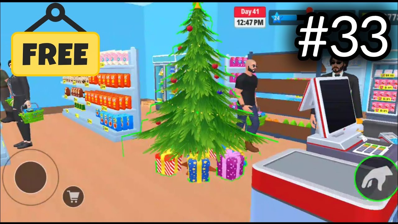 I Got A Christmas Tree For FREE | Supermarket Simulator #33