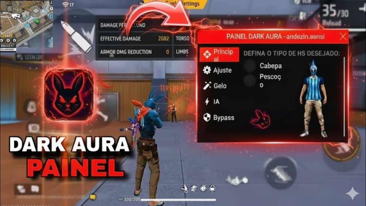 Free Fire DARK AURA PANEL Exposed 😳]100% Headshot + Download Link 🔗[ FreeFire Heashot Panel