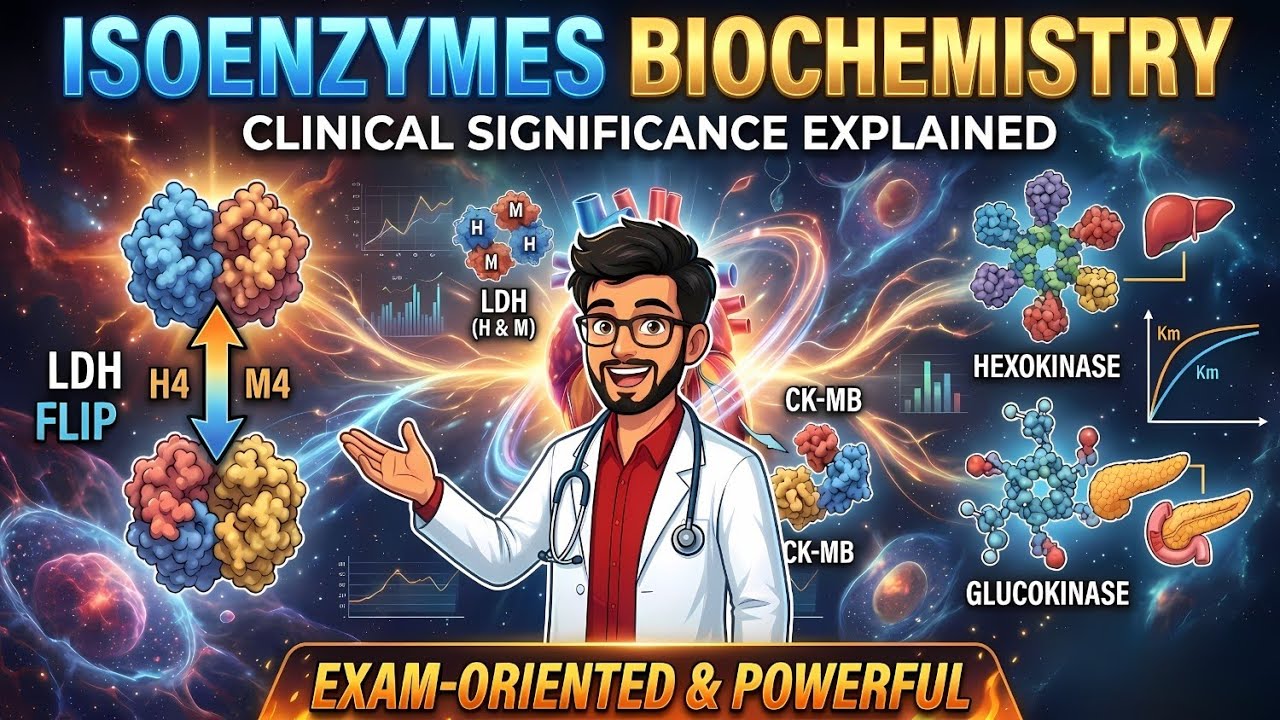 Isoenzymes Biochemistry (LDH, CK-MB, Hexokinase vs Glucokinase) | Clinical Significance Explained!