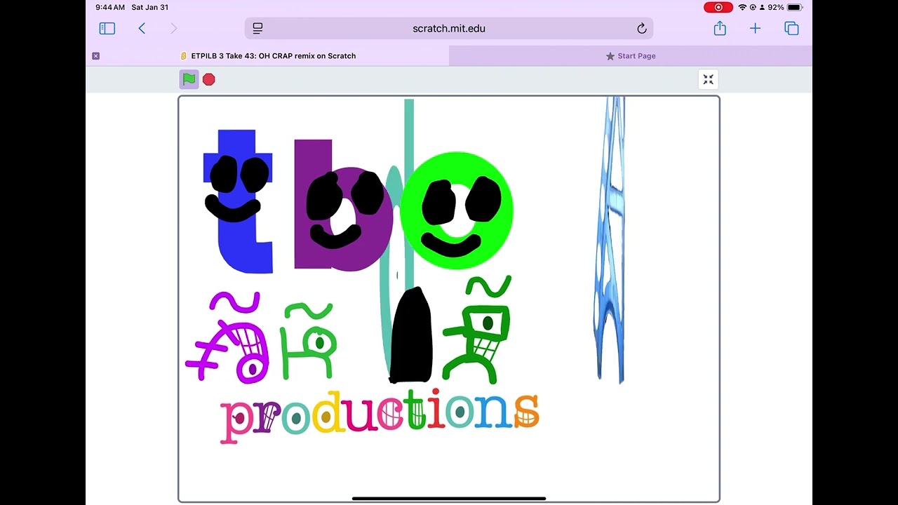 Tvokids logo bloopers 2 take 9: H O W?