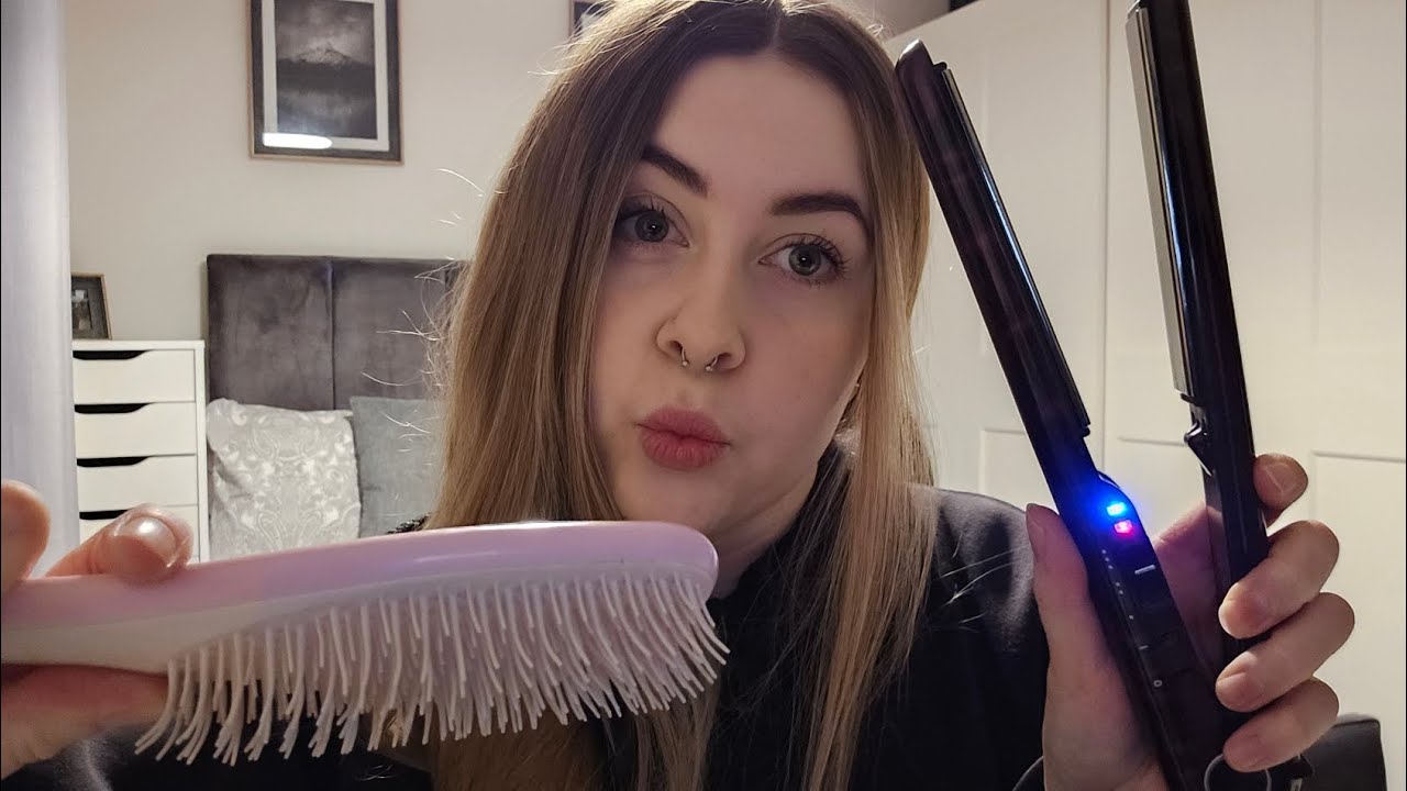 ASMR - Styling your hair! (Real brushing sounds and Personal attention)
