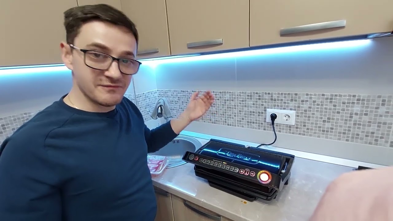 Gratar electric Tefal OptiGrill+ XL GC722834, 2000W, 9 programe, indicator gatire, senzor automat,