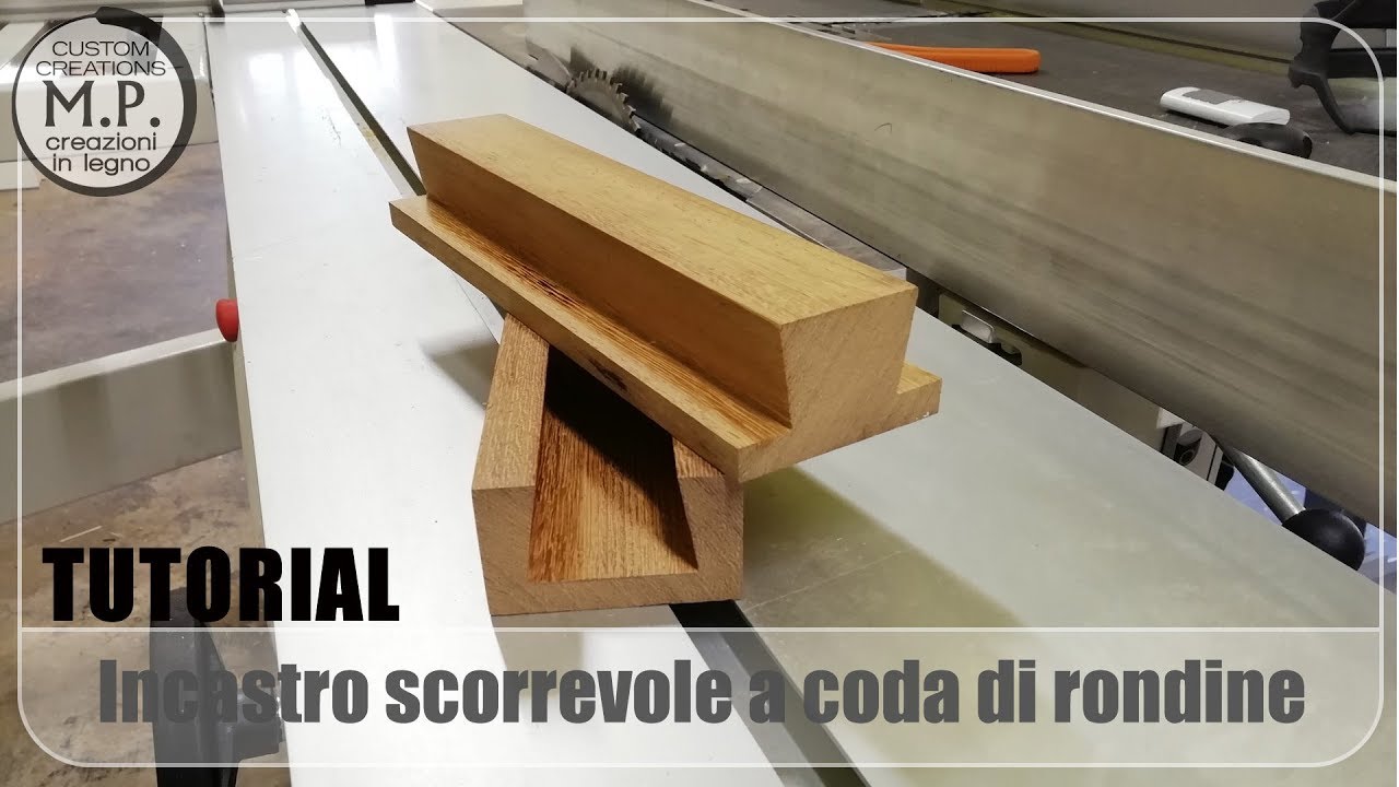 Tutorial - Incastro a coda di rondine scorrevole