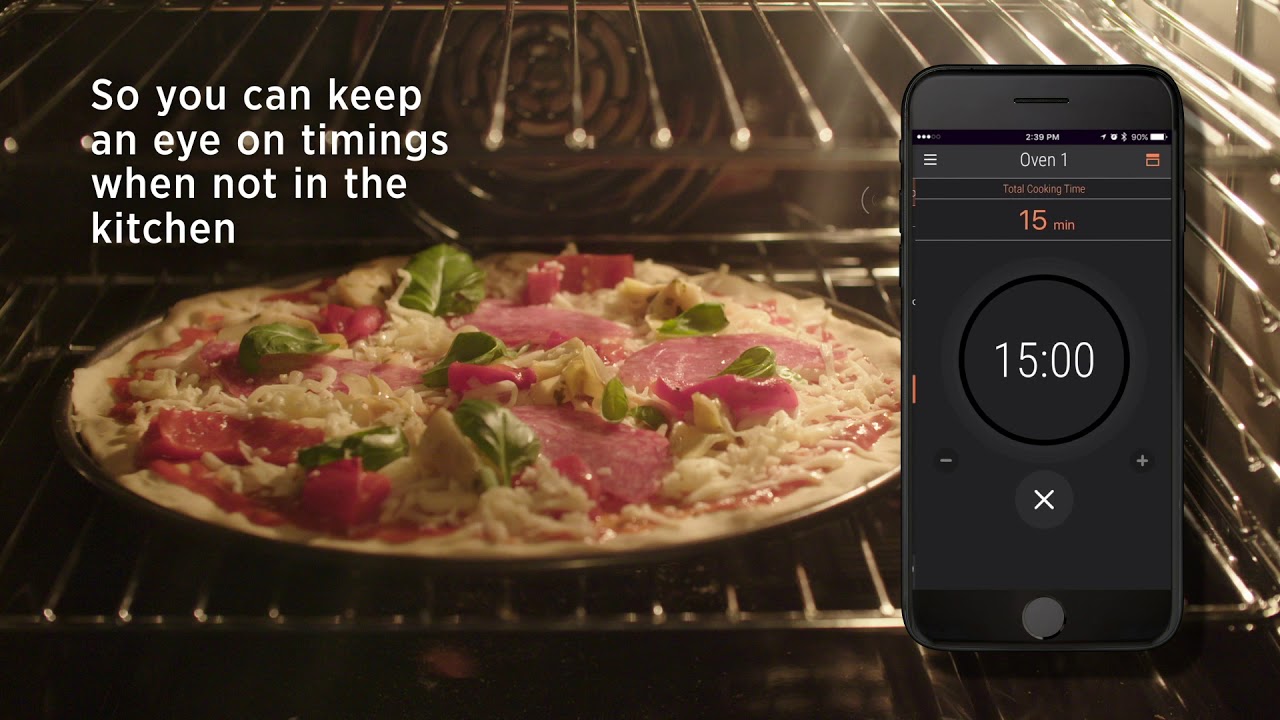 Belling Built in oven with Zeus Bluetooth connectivity timer